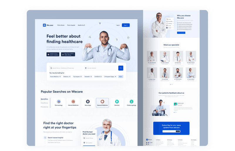 Medical Website Landing Page Redesign