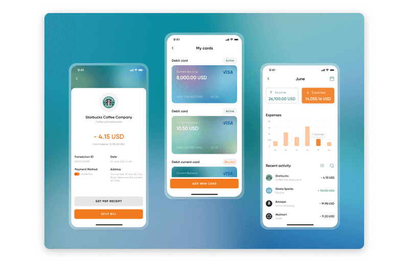  Internet Banking | Expenses tracking on Smart Bank