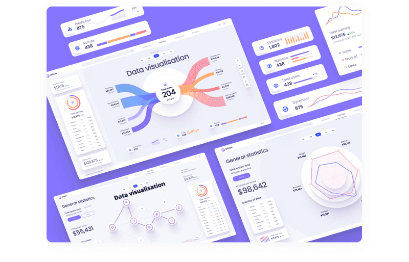 Data visualisation UI kit for Figma shot