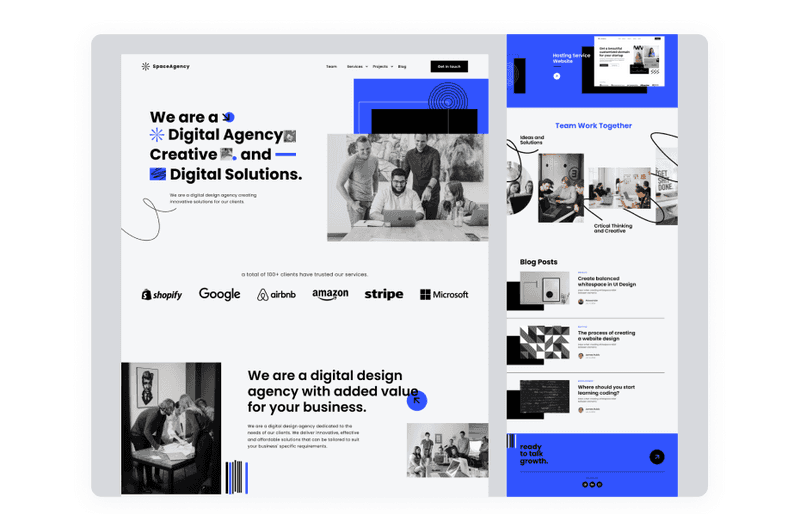 Space - Digital Agency Landing Page