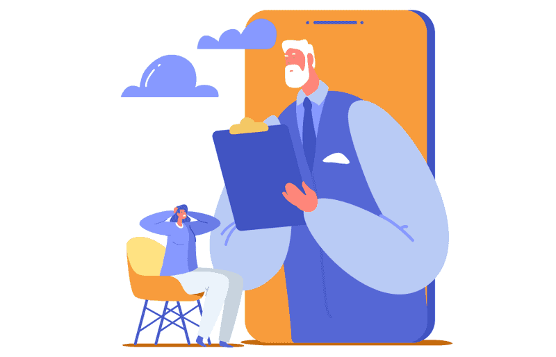 Coaching app illustration