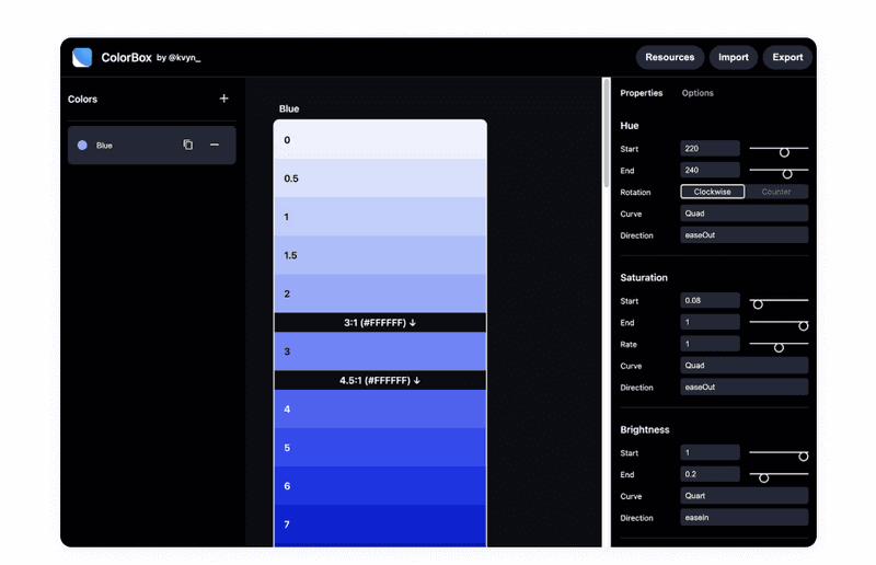 Web design accessibility tool screen