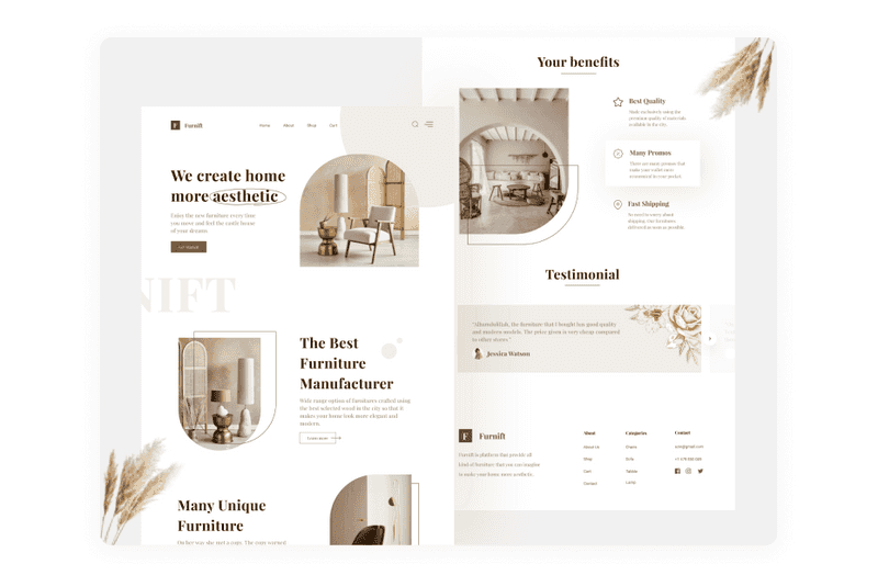 Furnift - Furniture Website Exploration