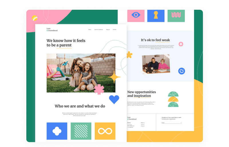 Landing page - Love&Parenthood