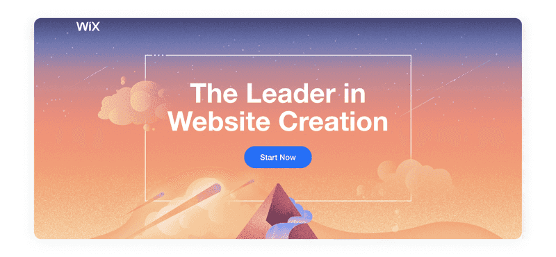 Wix landing page